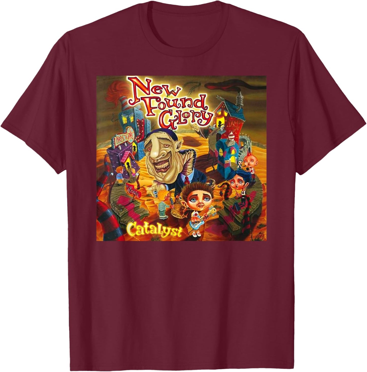 Men women Catalyst T-Shirt - T-Shirt | Maroon