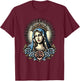 Virgin Mary Religious Art Spiritual Devotion T-Shirt - T-Shirt | Maroon
