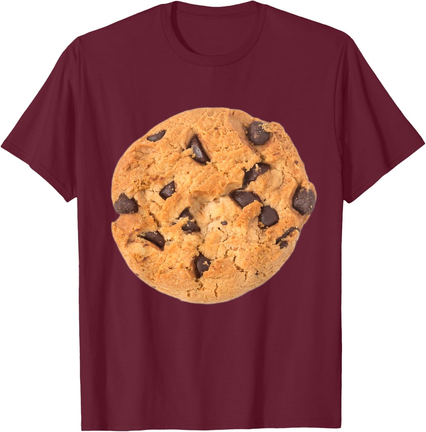 Chocolate Chip Cookie Last Minute Halloween Outfit T-Shirt - T-Shirt | Maroon