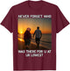 Never Forget Who Stayed John Pork Meme T-Shirt - T-Shirt | Maroon