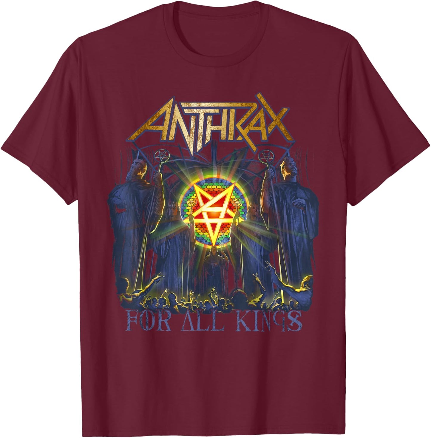 Anthrax For All Kings T-Shirt - T-Shirt | Maroon