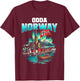 Odda Norway Flag Travel Souvenir Norwegian T-Shirt - T-Shirt | Maroon