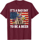 Funny Cat Drinking Beer Party It's a Bad Day to Be A Beer T-Shirt - T-Shirt | Maroon