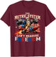 Funny Metric System Cant Measure Freedom 4th of July Men T-Shirt - T-Shirt | Maroon