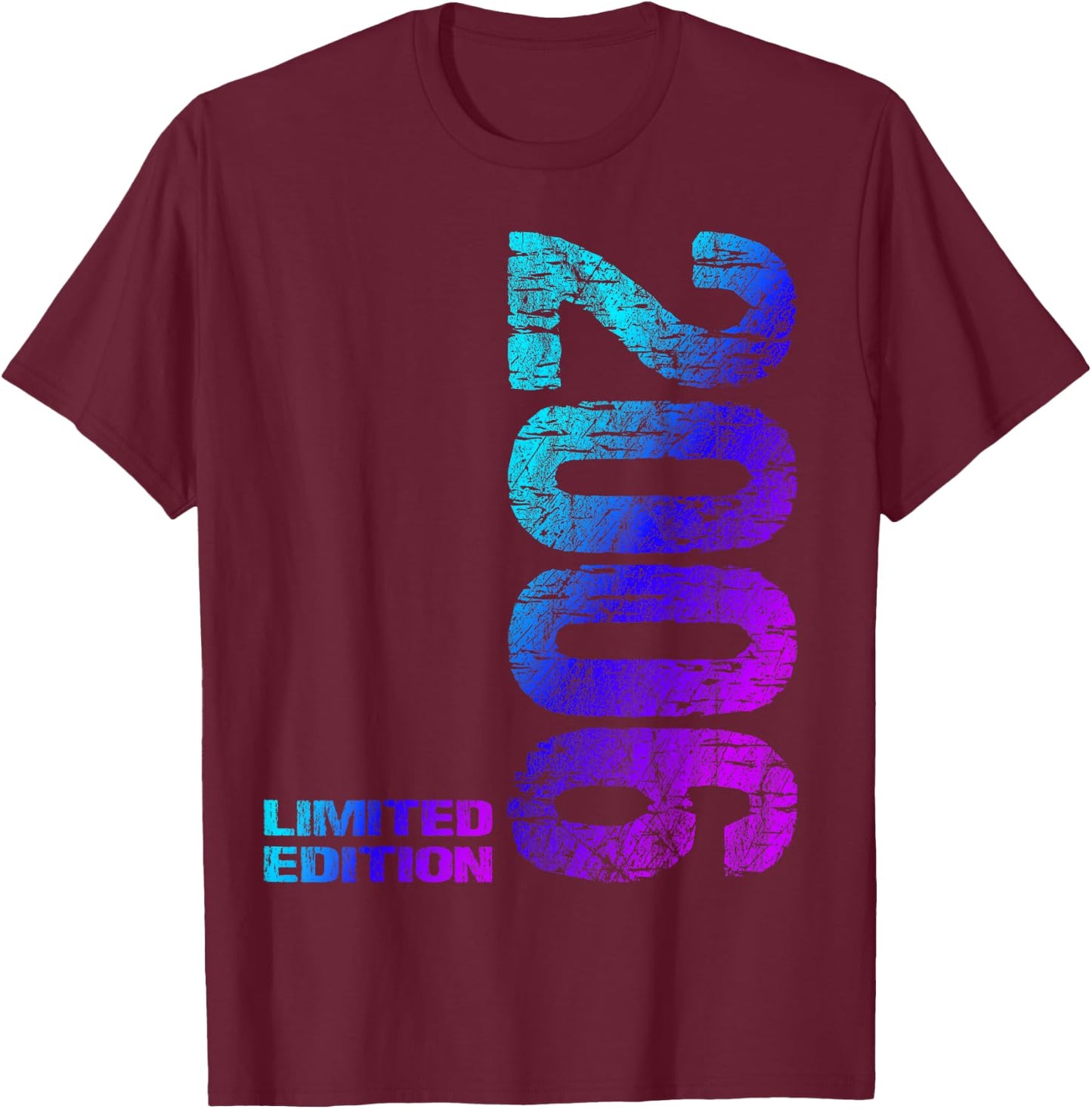 20. Geburtstag 2006 Limited Edition Junge Mädchen T-Shirt - T-Shirt | Maroon