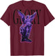 Hip Hop Angel Vintage Edgy Y2K Backprint Streetwear Angel T-Shirt - T-Shirt | Maroon