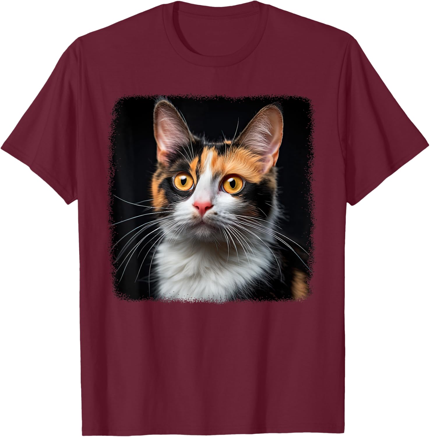 Calico Cats Calico Cat T-Shirt - T-Shirt | Maroon