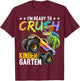 Kindergarten Dinosaur Monster Truck Back to School Boys Gift T-Shirt - T-Shirt | Maroon