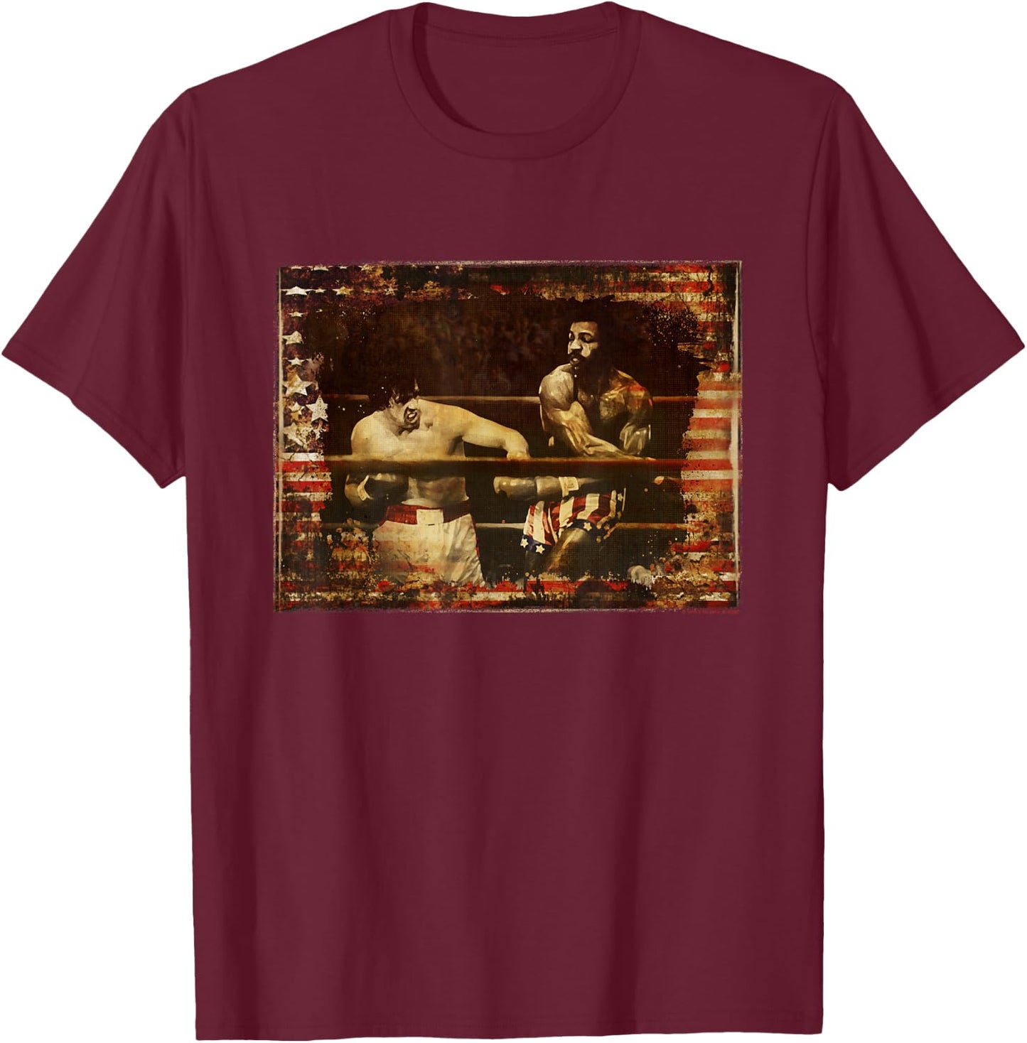 Rocky Apollo Creed Upper Hand T-Shirt - T-Shirt | Maroon