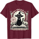 Salem Witch Book Club Vintage Halloween Cat Noir Book Lover T-Shirt - T-Shirt | Maroon