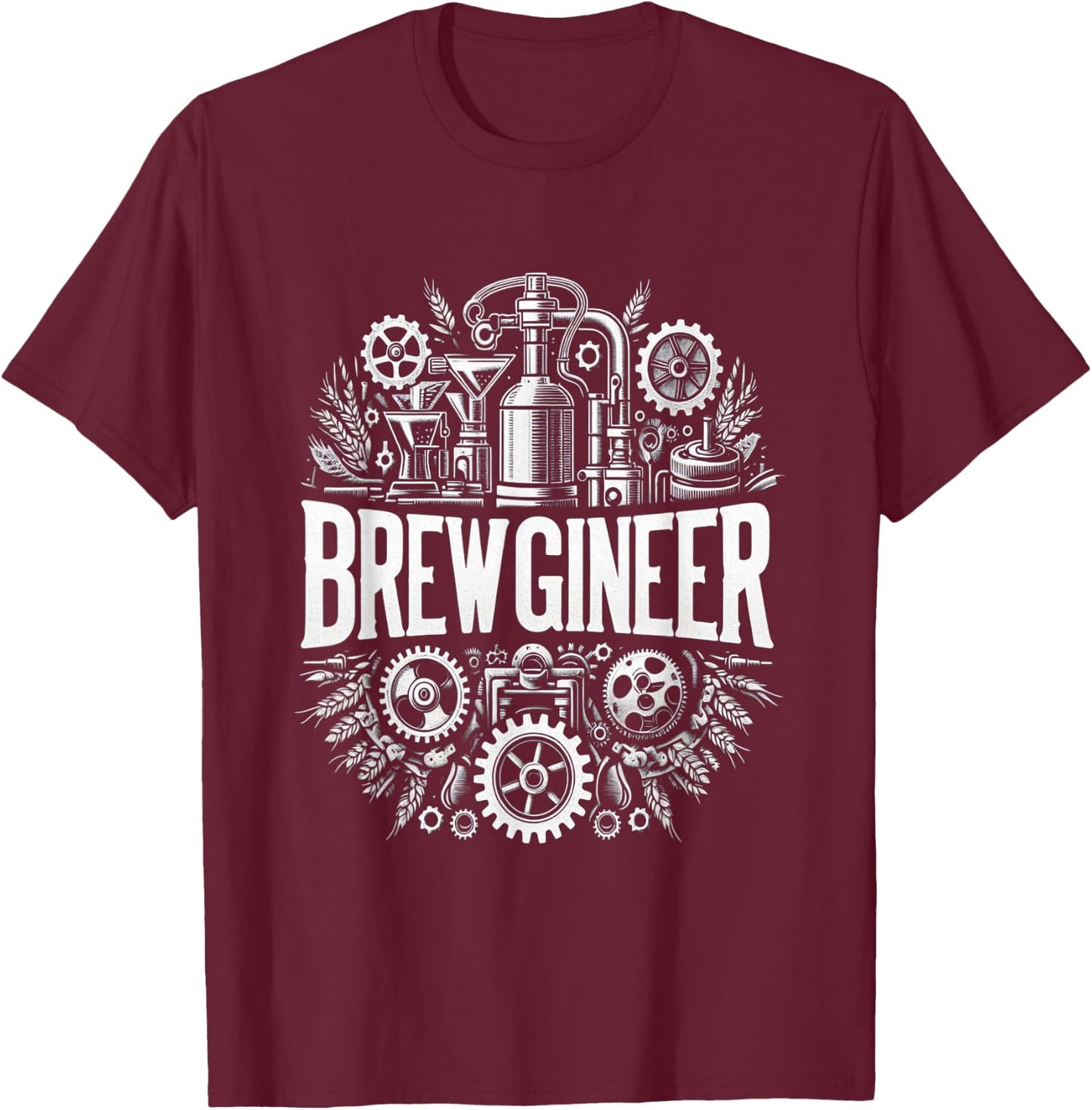Creative Beer Brewery Amateur Brewery Amateur T-Shirt - T-Shirt | Maroon