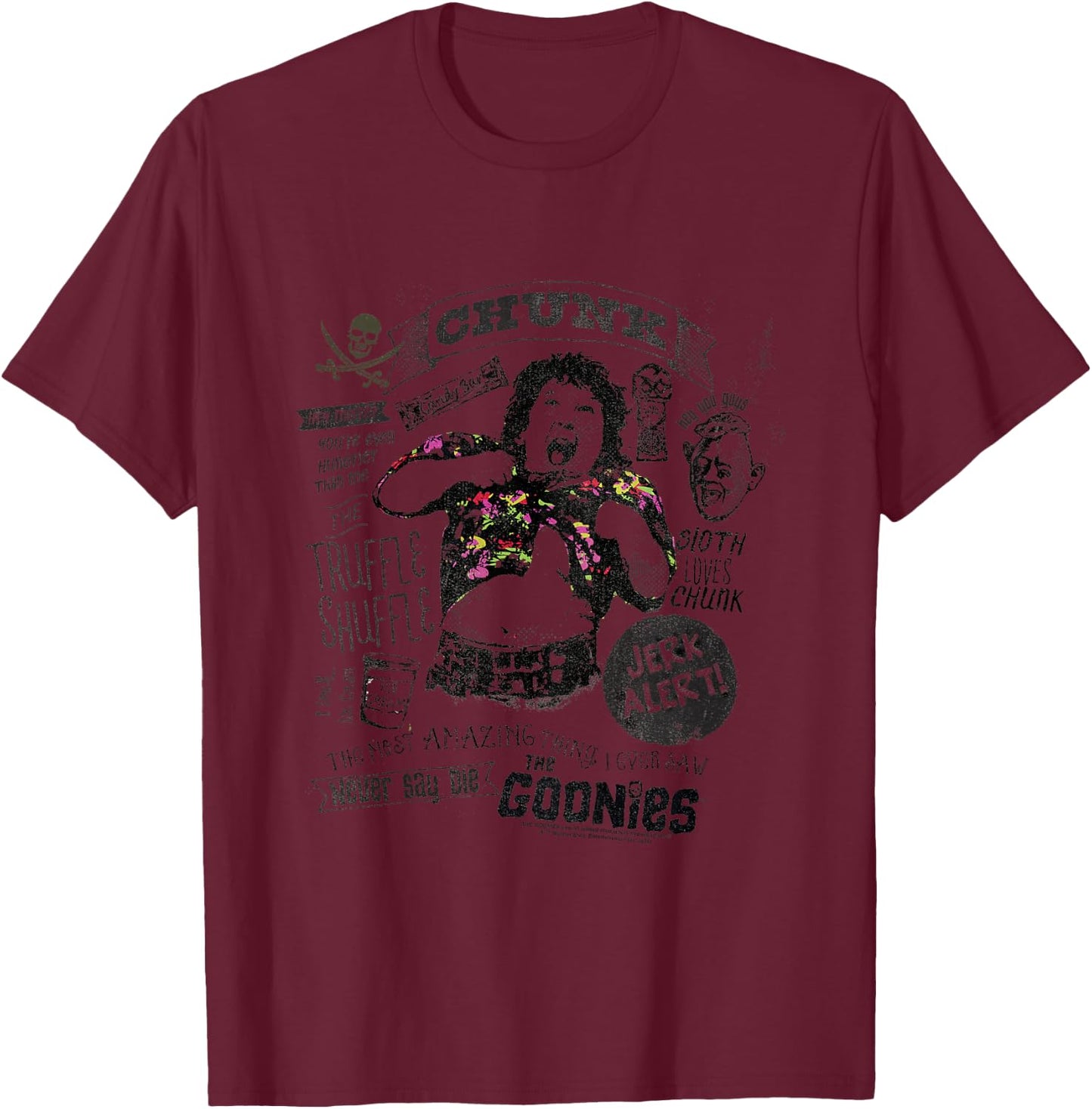 Kids The Goonies Chunk Truffle Shuffle Movie Quotes Kids T-Shirt - T-Shirt | Maroon