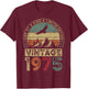 Vintage 1975, Limitierte Auflage, 51. Geburtstag, 51 Jahre T-Shirt - T-Shirt | Maroon