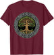 Celtic tree of life, Yggdrasil, norse mythology, world tree T-Shirt - T-Shirt | Maroon