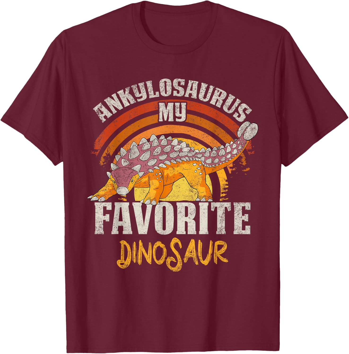 Ankylosaurus My Favorite Dinosaurier Design für Paläontologen T-Shirt - T-Shirt | Maroon