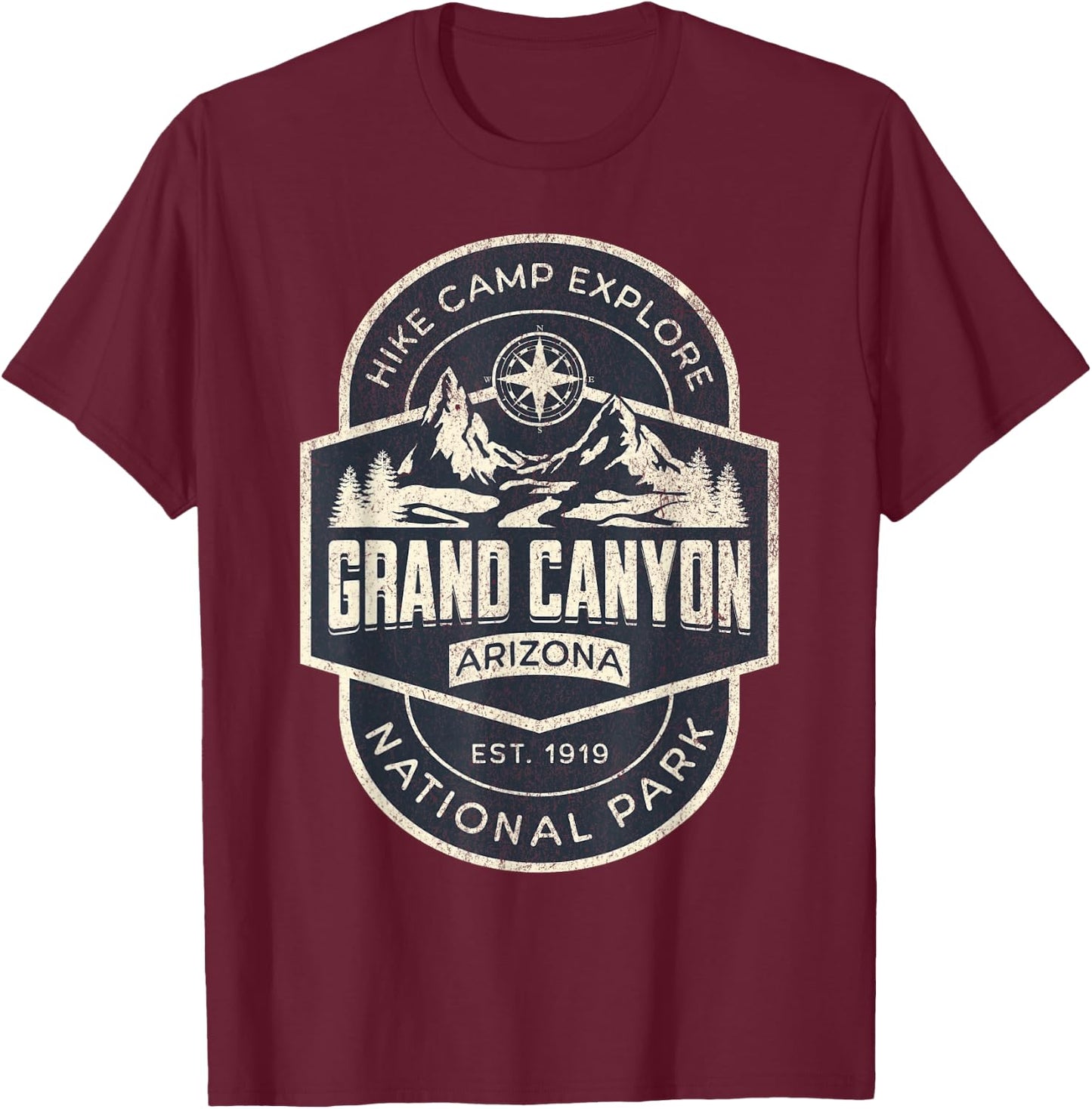 Grand Canyon National Park T-Shirt - T-Shirt | Maroon