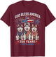 250 Years America Siberian Husky Patriotic USA 4th of July T-Shirt - T-Shirt | Maroon