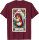 Psychic Tarot Card Squirrel Lover Stuff Mystic Squirrel T-Shirt - T-Shirt | Maroon