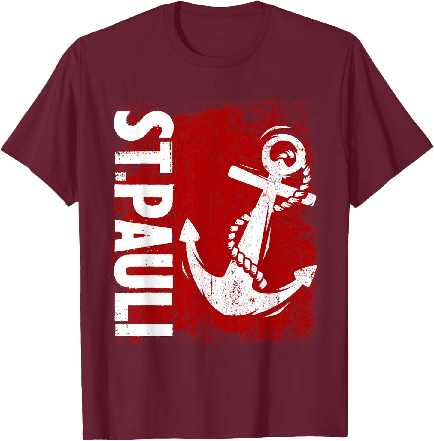St Pauli Hamburg Paulianer St. Pauli , black T-Shirt - T-Shirt | Maroon