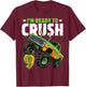 I'm Ready To Crush 9th Birthday Boy Monster Truck 9 Year Old T-Shirt - T-Shirt | Maroon