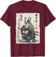 French Bulldog Samurai Japanese Ink Art Women Kids T-Shirt - T-Shirt | Maroon
