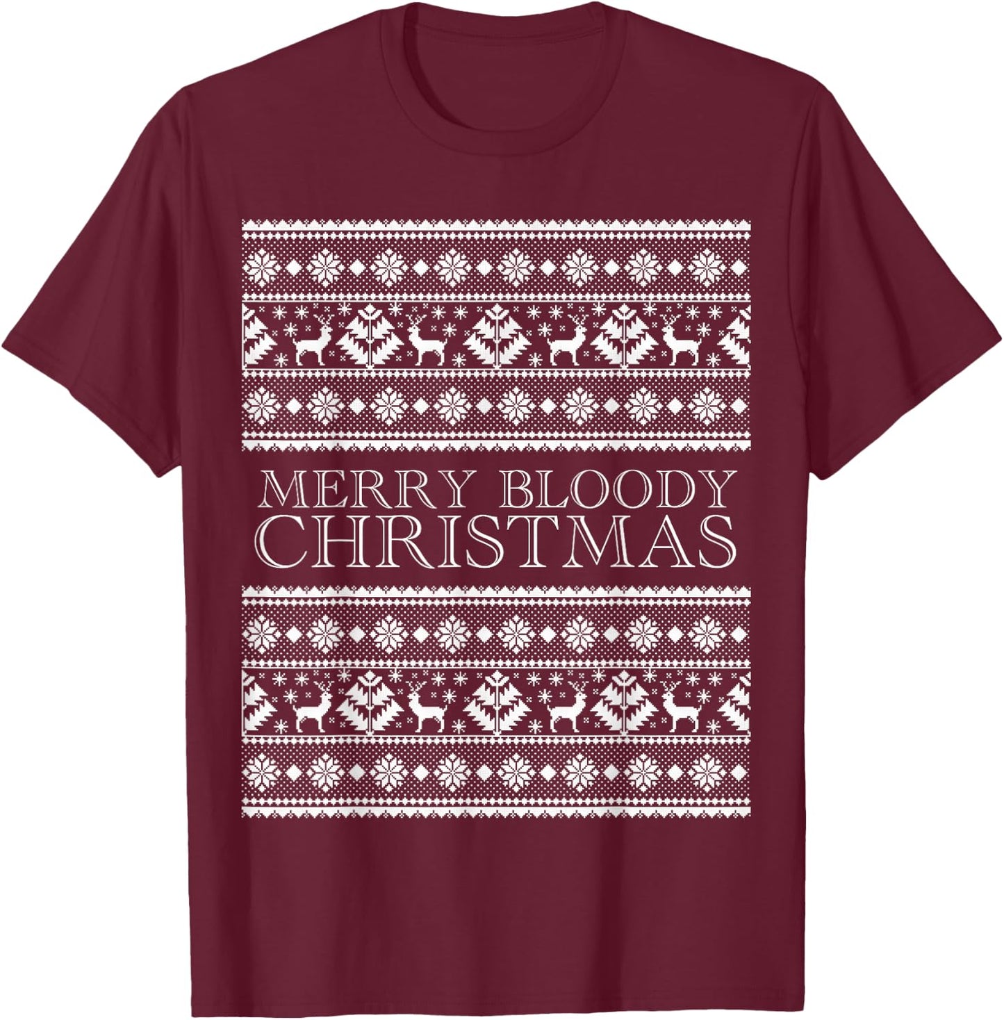 Merry bloody Christmas T-Shirt - T-Shirt | Maroon