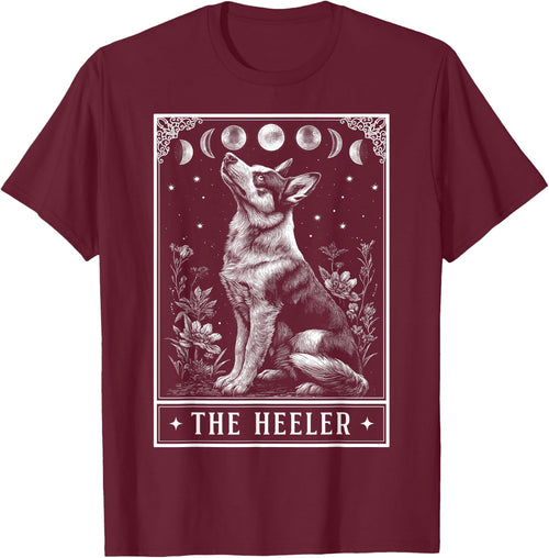 The Heeler Australian Cattle Dog Tarot Card Witchy Moon