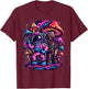 Trippy Space Galaxy Graphic Festival Men Music Men Women T-Shirt - T-Shirt | Maroon