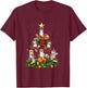 Otter Xmas Tree Ornaments Zookeepers Christmas River Otter T-Shirt - T-Shirt | Maroon