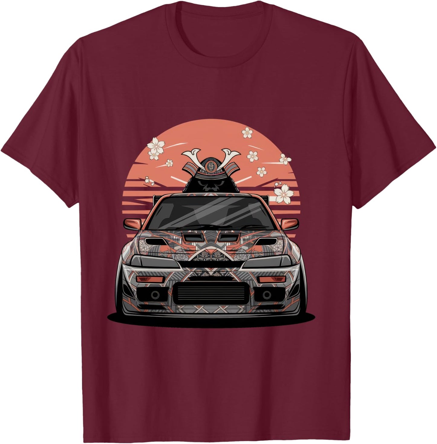 De Voiture Japonaise JDM Japan Street Racing Manche Longue T-Shirt - T-Shirt | Maroon