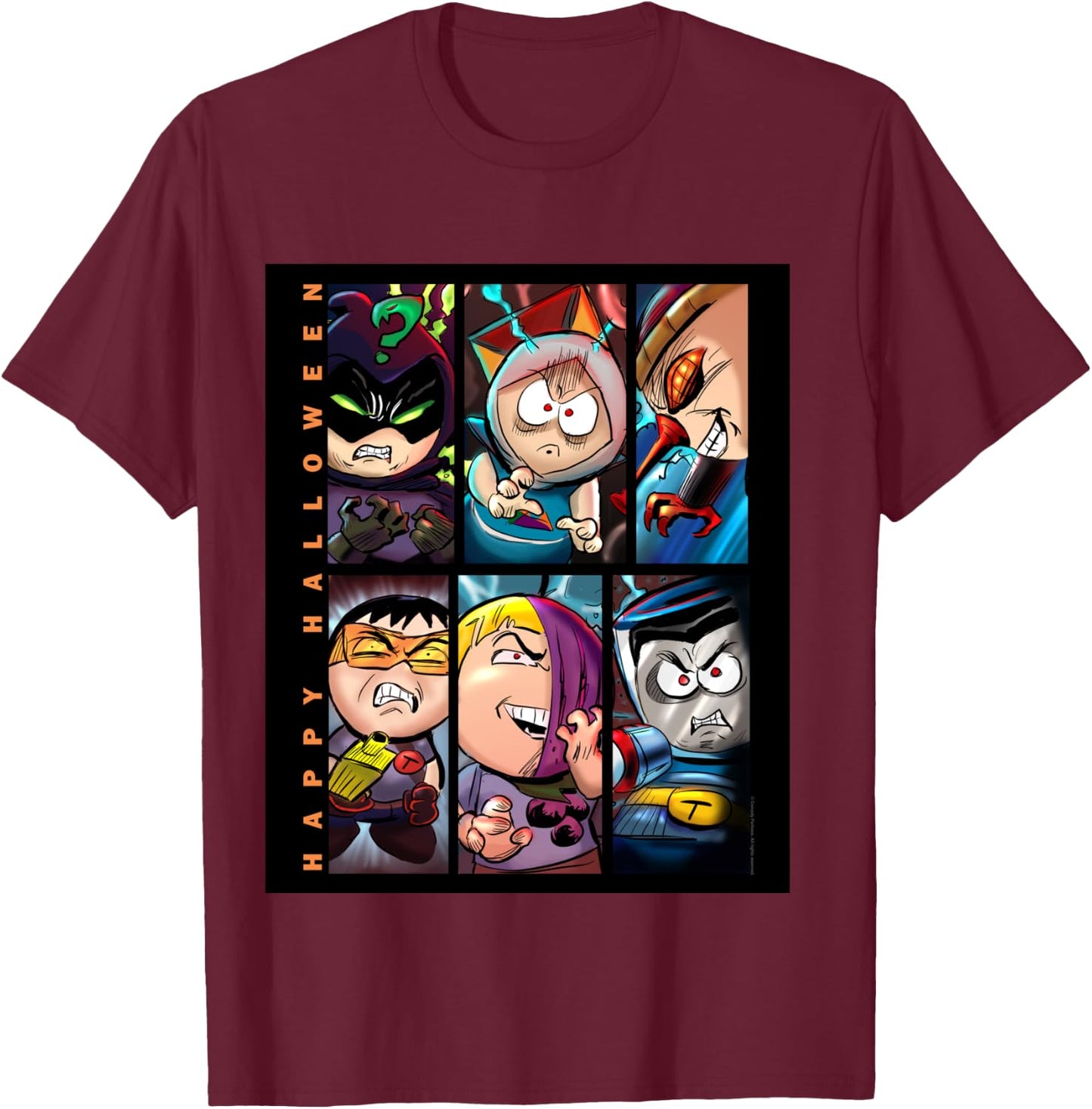 South Park Happy Halloween T-Shirt - T-Shirt | Maroon