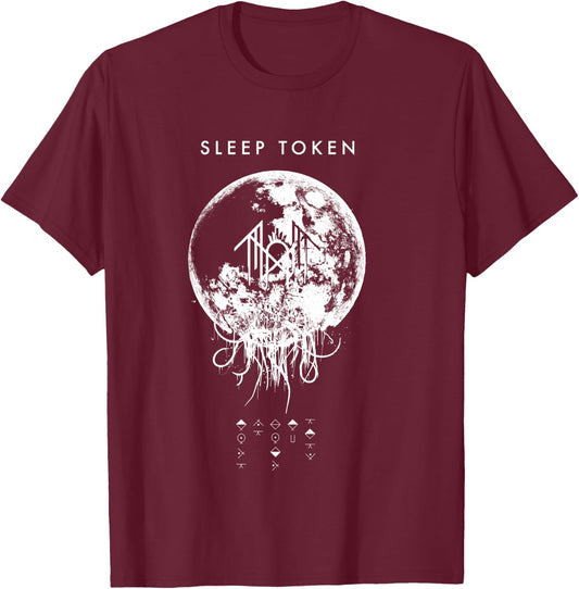 Sleep Token Cover Art T-Shirt - T-Shirt | Maroon
