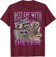 Lustige Waschbär-Meme-Bootleg-Grafik von Rizz Em' With The Tims T-Shirt - T-Shirt | Maroon