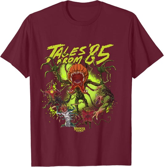 Stranger Things Tales from ‘85 Officially Licensed T-Shirt - T-Shirt | Maroon