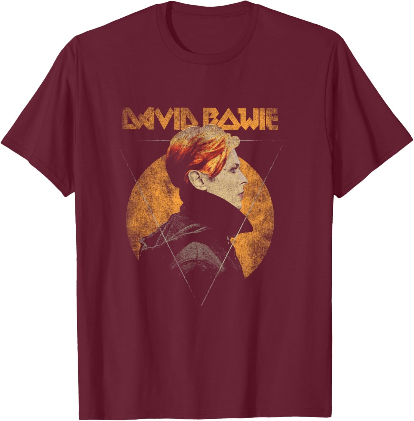 David Bowie - Triangle Shirt, black T-Shirt - T-Shirt | Maroon