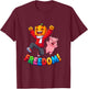 Freedom Kürbis Junge Rosa Schwein Kawaii Cartoon Langarmshirt T-Shirt - T-Shirt | Maroon