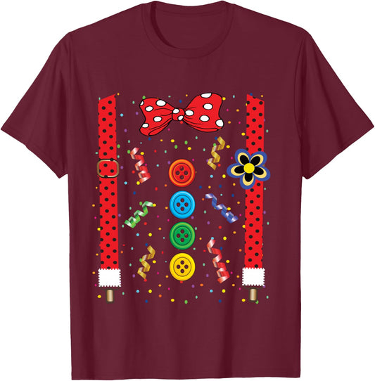 Clown Carnival Costume Clown Costume Clown Confetti Fancy Dress Shirt, black T-Shirt - T-Shirt | Maroon