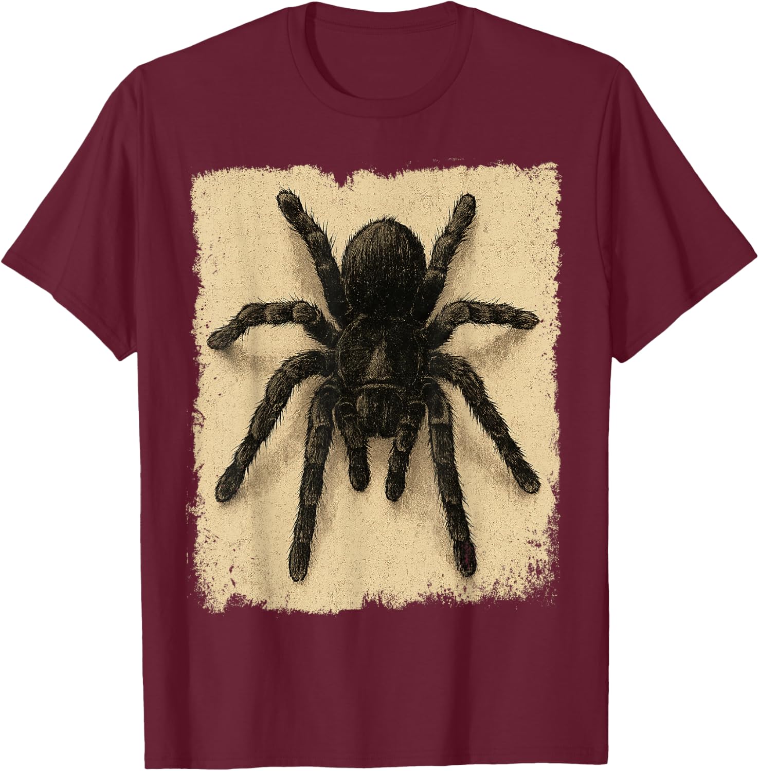 Brazilian Black Tarantula Hairy Spider Arachnid Lovers T-Shirt - T-Shirt | Maroon