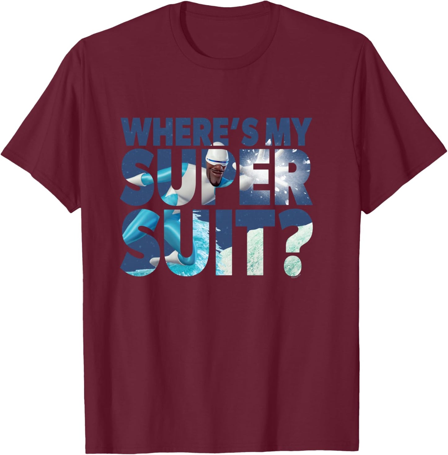 Disney and Pixar’s Incredibles Frozone Where’s My Super Suit Manche Longue T-Shirt - T-Shirt | Maroon