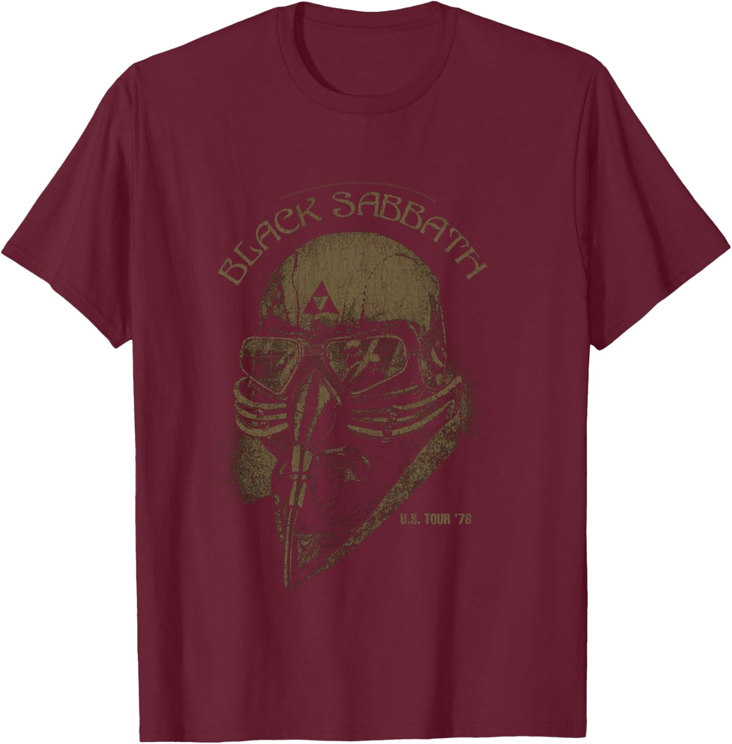 Black Sabbath Official U.S Tour '78 Shirt, black T-Shirt - T-Shirt | Maroon