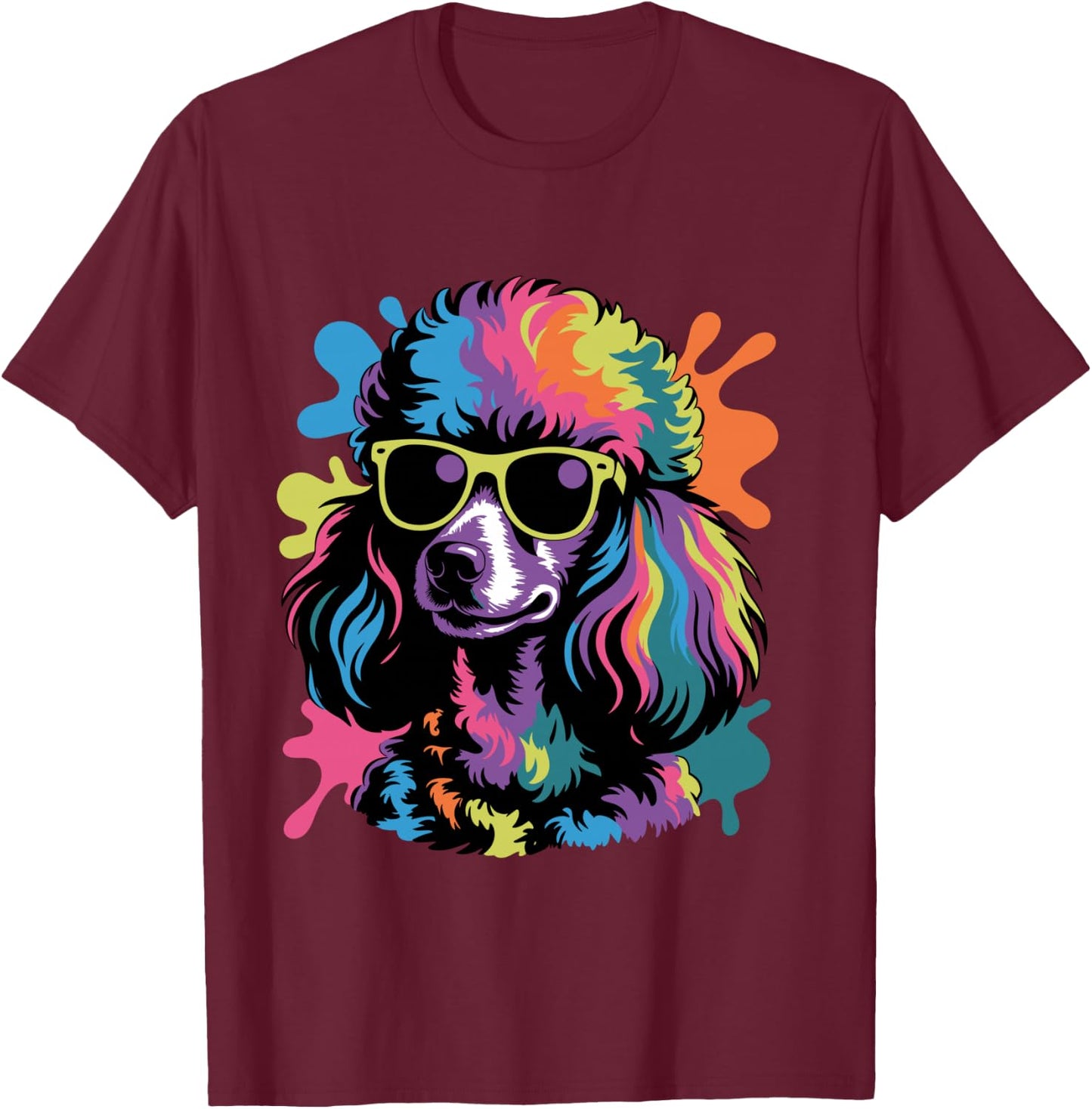 Best Standard Poodle Design Women Dog Poodle Lover T-Shirt - T-Shirt | Maroon