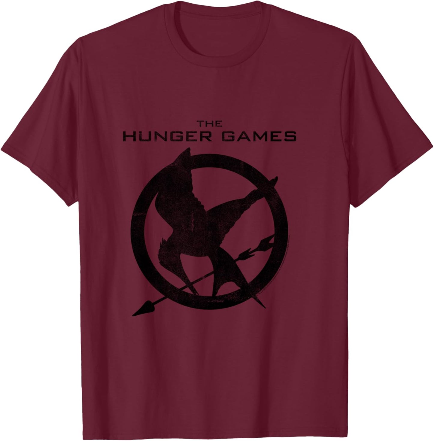 The Hunger Games Mockingjay Stift Langarmshirt T-Shirt - T-Shirt | Maroon