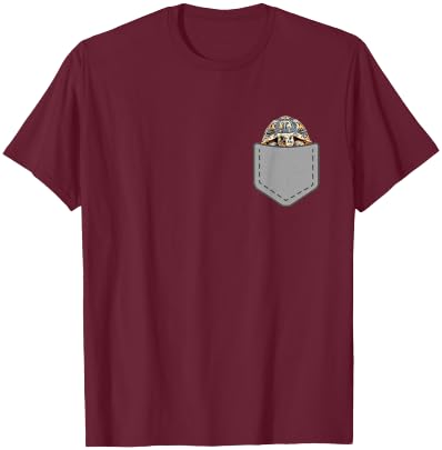 Funny Leopard Tortoise Reptile In Your Pocket T-Shirt - T-Shirt | Maroon