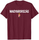HUNGARY Flag | Men Women Kids HUNGARY , Black, S T-Shirt - T-Shirt | Maroon