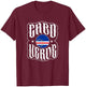 Love Cabo Cape Verde with Cape Verdean Flag in a Circle , Black, S T-Shirt - T-Shirt | Maroon