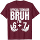 13th Birthday It's My 13 Bday Girls Boys Turning 13 Birthday T-Shirt - T-Shirt | Maroon