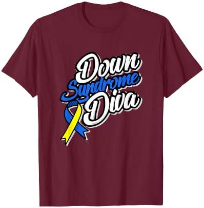 Down Syndrome Awareness Shirts Special Support Diva Perfect T-Shirt - T-Shirt | Maroon