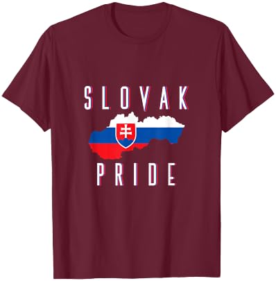 Slovakian Flag Patriotic Men Women Kids Proud Slovak T-Shirt - T-Shirt | Maroon