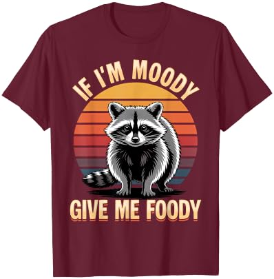 Funny Raccoon T-Shirt - T-Shirt | Maroon