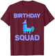 Birthday Squad - Squad Birthday Llama Piñata Shirt T-Shirt - T-Shirt | Maroon
